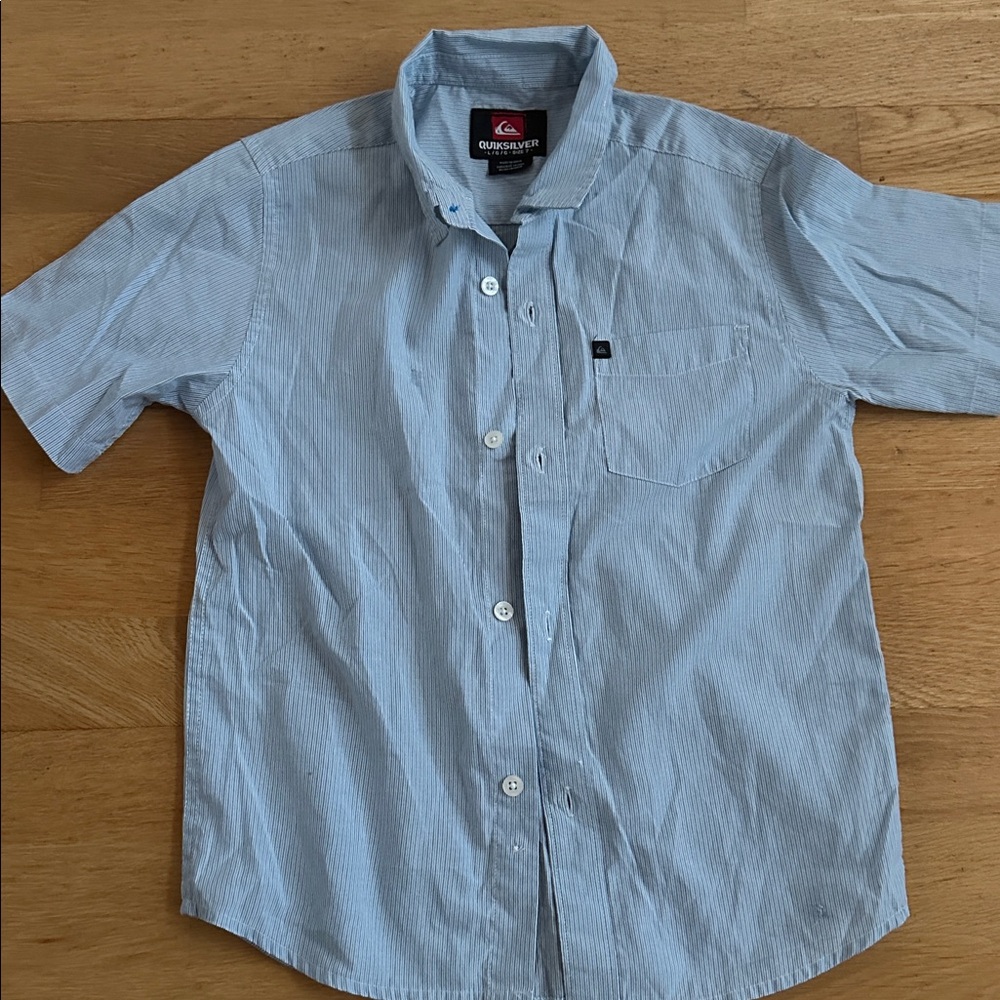 Quiksilver Light Blue Button-Up Shirt